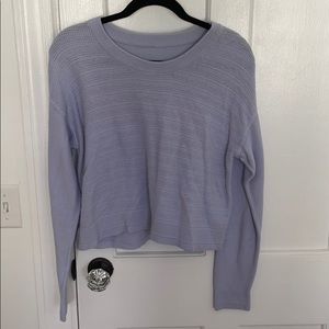 Periwinkle cropped Lululemon Sweater
